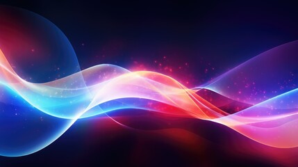 Obraz premium Abstract background with colorful glowing neon lights