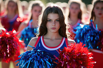 portrait of a girl cheerleader