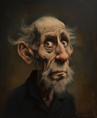 Introspective Portrait of an Elderly Man