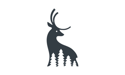  deerpine christmas logo vector 