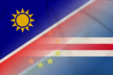 Namibia and Cape Verde national flag transborder relations CPV NAM