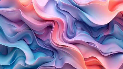 Obraz premium Colorful Abstract Waves Pattern Background With Pastel Tones