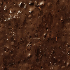 Seamless photo texture of black chocolate bar with nuts surface.