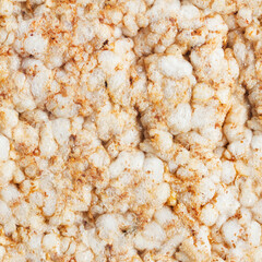 Seamless photo material texture of rice cracker surface.