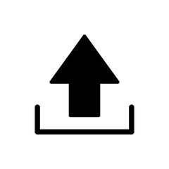 Upload icon vector. load data symbol
