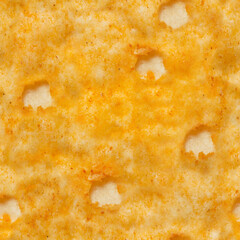 Seamless photo texture of wheat patterned nachos cracker.