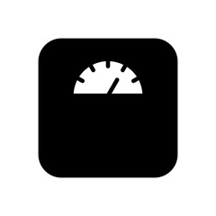 Scales icon vector. Weight scale icon