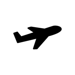 Obraz premium Plane icon vector. Airplane icon vector. Flight transport symbol. Travel illustration. Holiday symbol