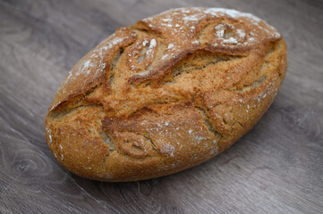 homemade freshly baked bread just out of the oven in the kitchen 4