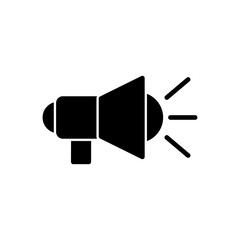 Megaphone icon vector. Loudspeaker icon vector.