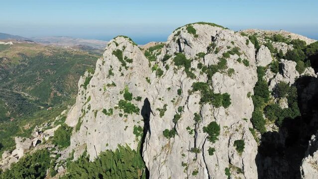 National park mountains aerial view