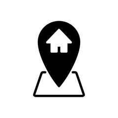 address icon vector. home location icon vector