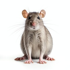 a rat, studio light , isolated on white background