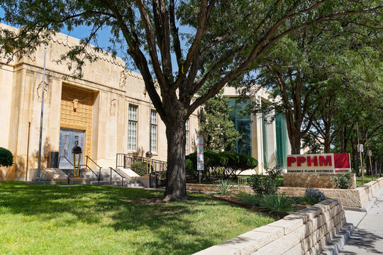 Canyon, Texas - Sept 20, 2021: The Panhandle&ndash;Plains Historical Museum, located on the campus of West Texas A&M University, is the largest history museum in Texas.