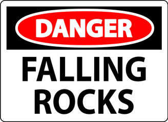 Danger Sign, Falling Rocks
