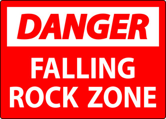 Danger Sign, Falling Rock Zone