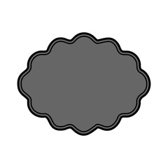 Decorative vintage frame border label