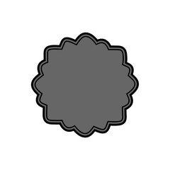 Decorative vintage frame border label