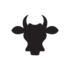  The best of Cow Head icon, simple flat trendy style illustration on white background..eps