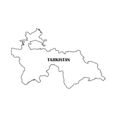 Tajikistan map icon