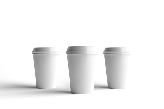 vasos en blanco para caf&eacute;