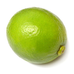 Lime fruit isolated on white background