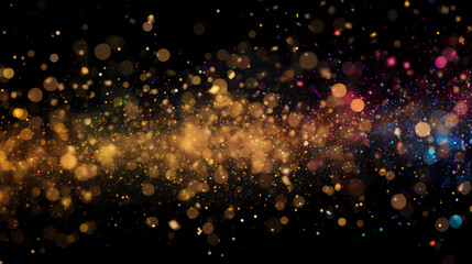 Abstract bokeh lights background, blurred bokeh effect, holiday decoration background