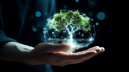 Hand pushing a button on a touch screen interface, hand pushing a button on a touch screen, hand pushing a button. Generated by AI