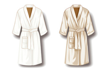 Soft Comfort: Stylish Cotton Bathrobe for Relaxation and Wellness in Home Spa