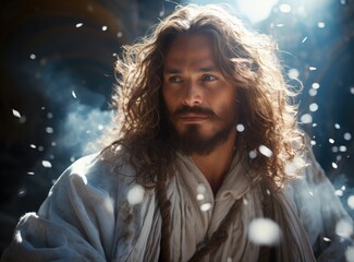 Divine presence: contemplating the life and teachings of Jesus Christ, the compassionate figure whose legacy resonates through time, embodying love, grace, and spiritual enlightenment.