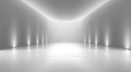 high quality backdrop and spotlight, in the style of light white and light gray, abstract minimalism, abstract white background, zoom background