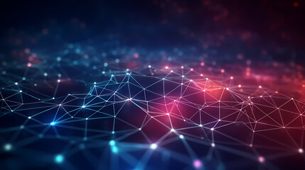 Digital technology particles abstract background, abstract analysis visualization