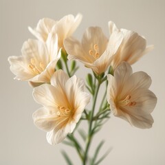 Fototapeta premium photo of freesia flower with white background