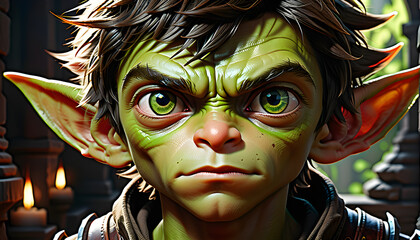 King of Challenges and Creativity: The Unique and Enchanting World of Male Goblins.(Generative AI)