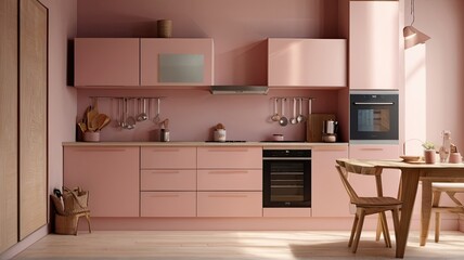 Fototapeta na wymiar modern kitchen interior generative ai