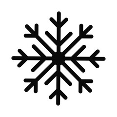 Vector snowy weather vector icon isolated