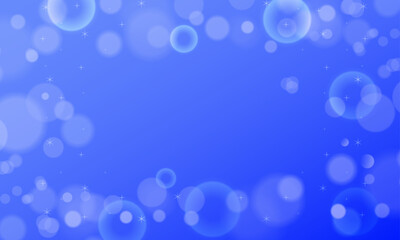 Vector abstract blue bokeh background design