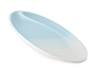 One beautiful ceramic plate isolated on white