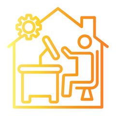 work from home icon