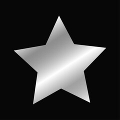Vector realistic silver stars element