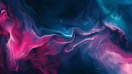 Fototapeta premium Fluidity and Movement. Abstract Digital Art with Simple Aesthetic