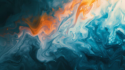 Vivid Colors in Abstract Fluid Art