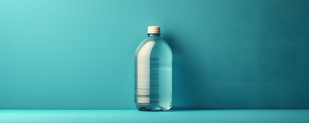 bottle on blue