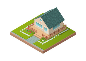 Isometric design of private house