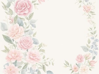 vintage background with roses generative ai