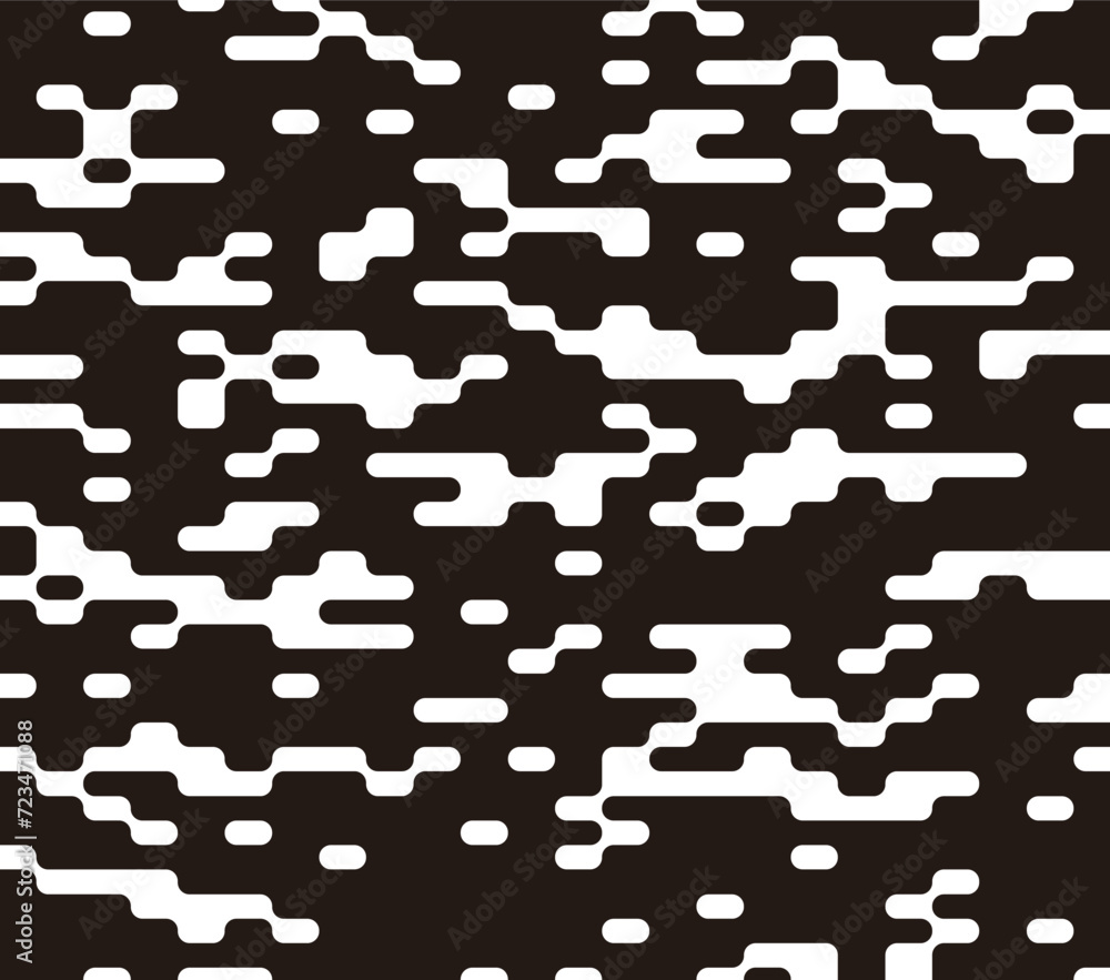 Poster seamless pattern with black and white labyrinth. vector format