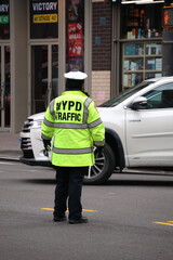Fototapeta premium police officer on the street