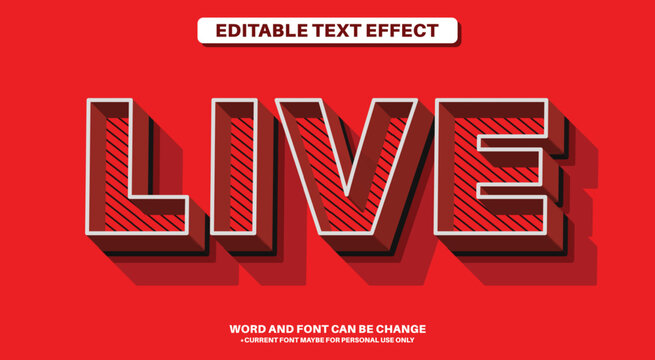 Stylist 3D Fully Editable Text Effect - Live