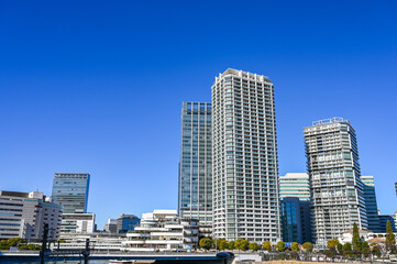 Fototapeta na wymiar 横浜みなとみらいの都市風景