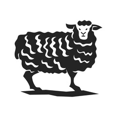 Lamb Logo template Isolated. Brand Identity. Icon Abstract Vector graphic